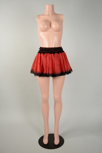 Sams Ultra Feminine Extra Fancy Short & Sassy Petticoat - Red Sparkle