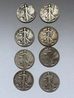 1943 D Walking Liberty Half Dollar 90% Silver - Lot 8 Condition Varies
