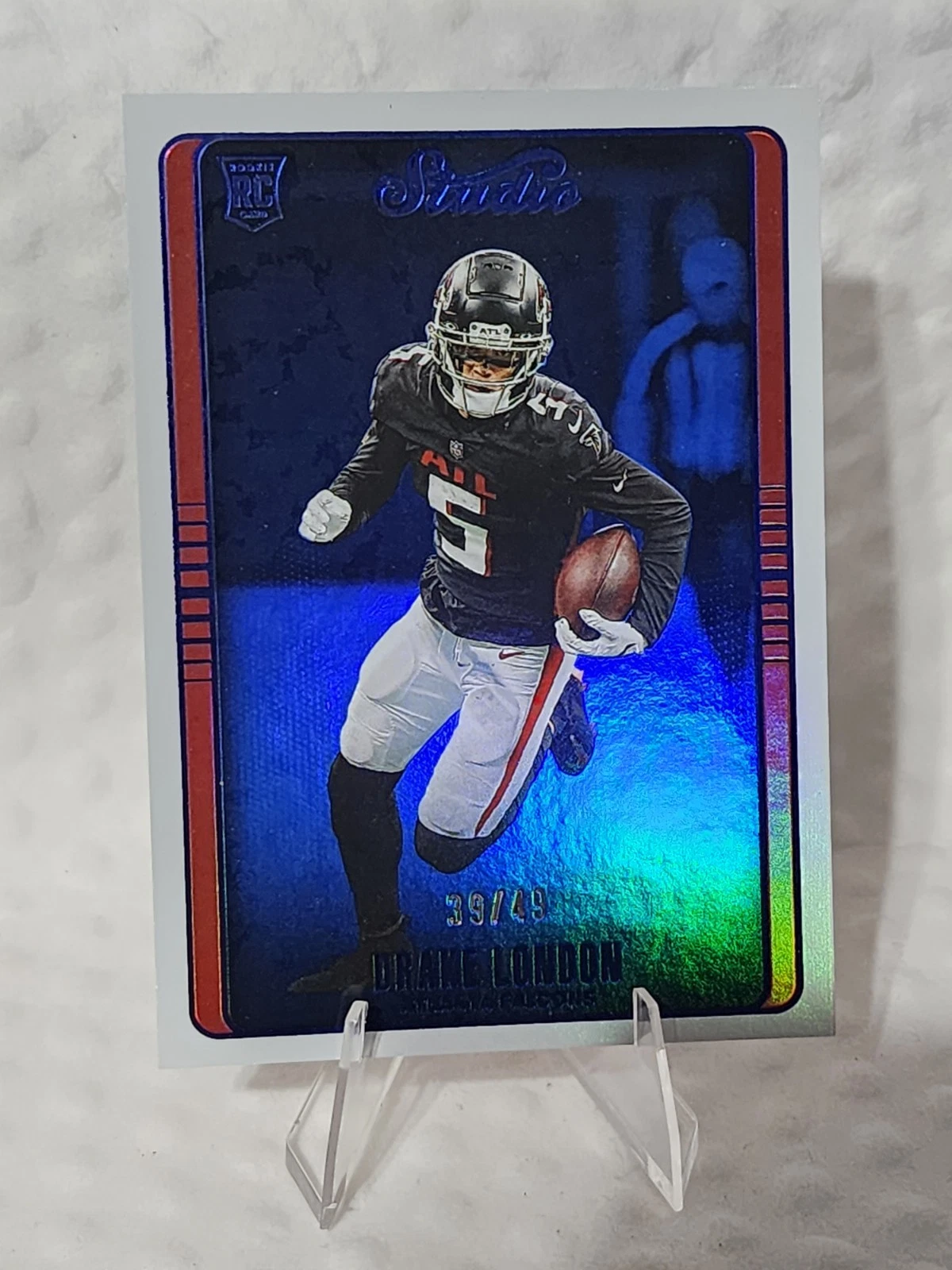 Drake London Panini Chronicles Studio #STU39 Blue