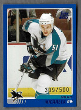 MILAN MICHALEK 2004 TOPPS SP BLUE PARALLEL ROOKIE CARD #TT150 309/500 RC. rookie card picture