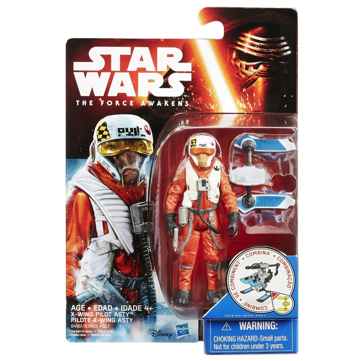 Star Wars The Force Awakens Snow Mission X-Wing Pilot Asty 3.75 Figure