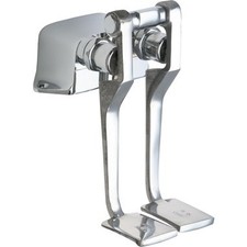 Chicago Faucets 625LPABCP 1/2" Chrome Pedal Box Hot Cold Water