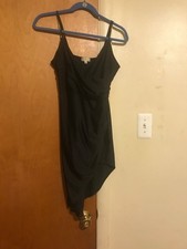 black strap dress, size L, approx 34in in length, great condition 