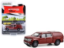 N46 GREENLIGHT 2022 CHEVROLET SILVERADO HIGH COUNTRY CAMPER SHELL RED 1/64 68020