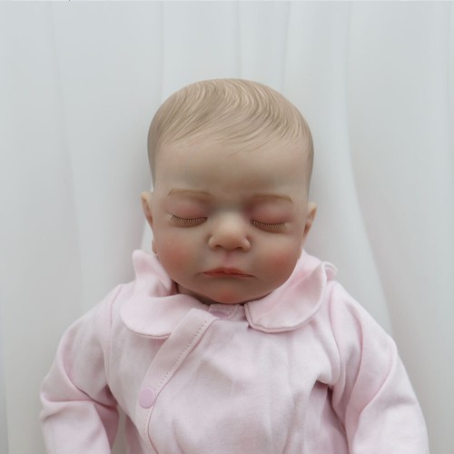 Muñeca renacida de 19 pulgadas bebé dormido Kai lindo bebé recién nacido realista vinilo suave regalos - Imagen 3 de 9