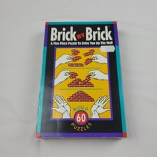 VTG Brick by Brick Building Puzzle Game 1992 Binary Arts 60 Puzzles