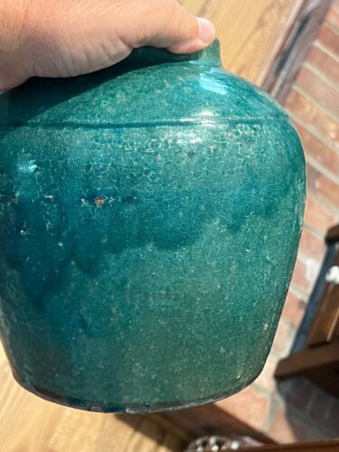 Fabulous 18th Century Chinese Jar for Storing Spices or Foods - Turquoise Glaze!