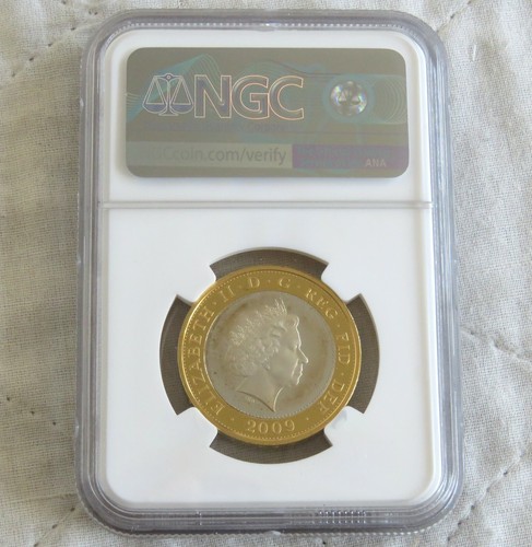 2009 ROBERT BURNS PIEDFORT SILVER PROOF £2 SLABBED NGC PF67 ULTRA CAMEO - Picture 2 of 3