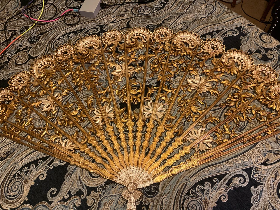 Colgante de pared vintage de filigrana oriental de burwood #4402 Foto 2 de 4