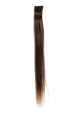 1 CLIP Extension Mèche Lisse Brun Foncé-Rouge YZF-P1S18-2T30 45cm D'Extension - Photo 1/2
