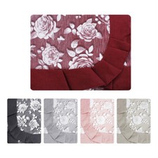 Tovaglia Tavola Copritavola Plastificato Loneta con Rose Vari Colori 6 12 posti