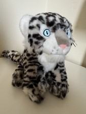 Snow Leopard Soft Plush Toy NEW By Living Nature 