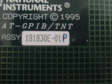 National Instruments Model: AT-GPIB/TNT Adapter. P/N: 181830E-01P.