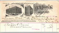 1897 Letterhead Billhead - D.M. Ferry Seeds Seedsmen Detroit - Ephraim Baker* 