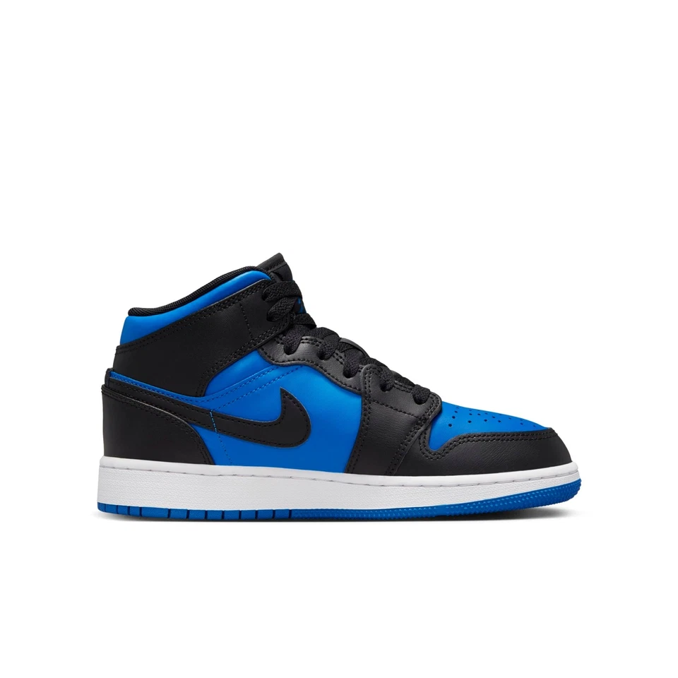 [DQ8423-042] Grade School Air Jordan Retro 1 Médio 'Preto Azul Royal' (GS) - Imagem 3 de 4