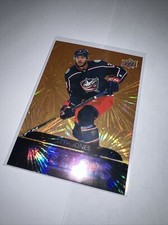 Seth Jones Orange Dazzler 2020-21 Upper Deck Series 2 Hockey Card