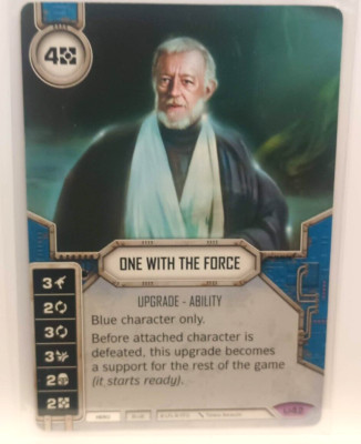 Star Wars Destiny Awakenings - One with the Force # 42 Card Upgrade Ability
