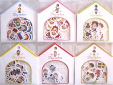 Tiny Stickers 48 Pieces of Paper Sticker Flakes Your Choice/Country/Costume 