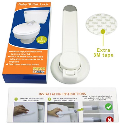 Baby Toilet Lock by Wappa Baby Ideal Baby Proof Toilet Lid Lock with Arm  - Main Image