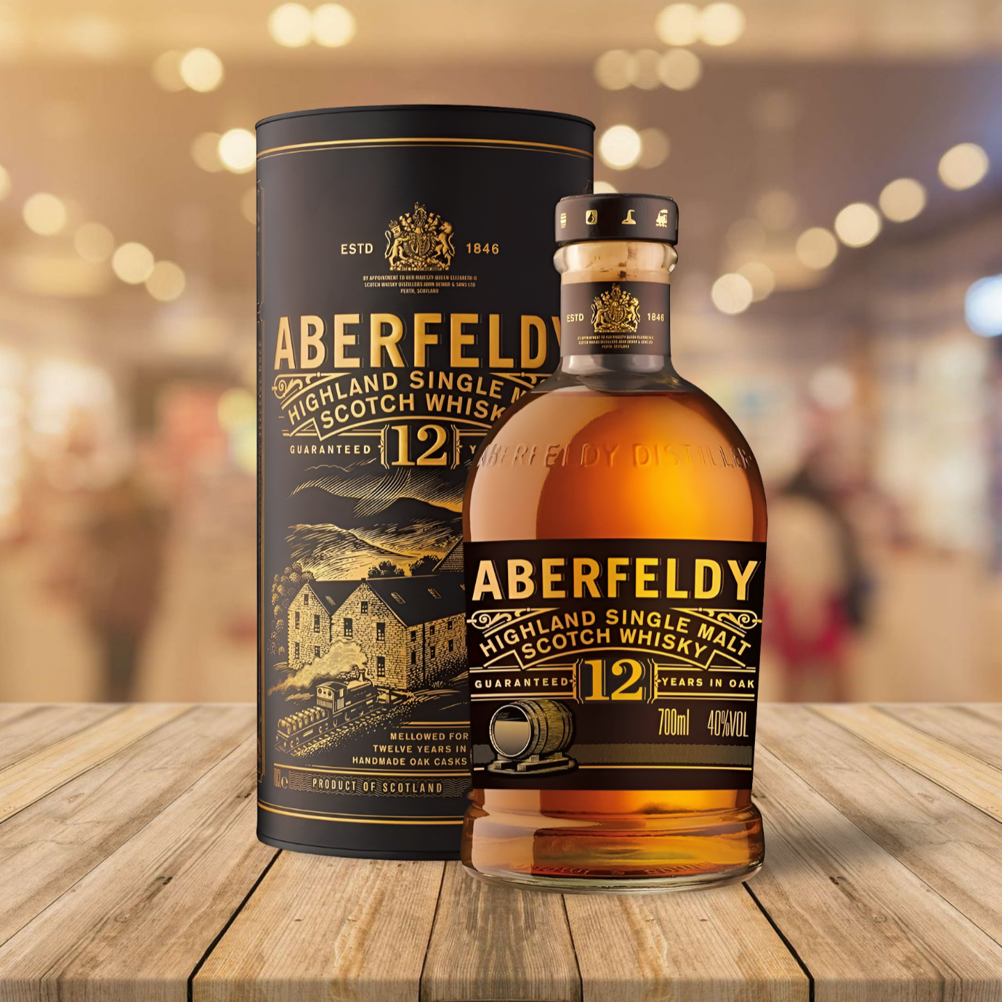 Aberfeldy Scotch Whisky Single Malt 12 Anni Y.O. affinato botti quercia bianca