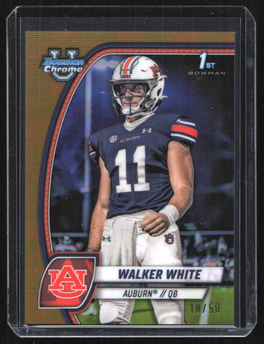 ホワイトウォーカーmanmarumasa！！ 2024 Bowman Chrome University Walker White Gold Refractor /50