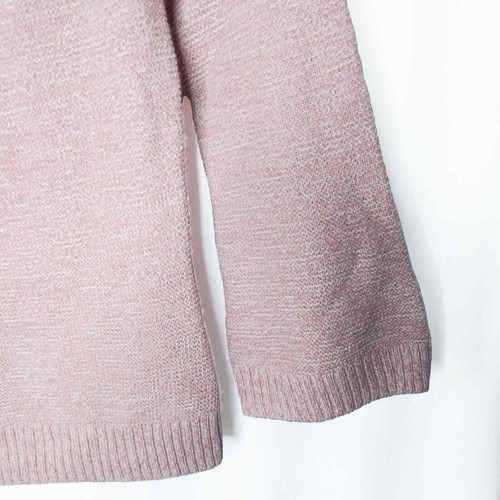 NY And Company Sweater Womens Small Blush Pink Knit Rhinestone Pullover Soft - Picture 3 of 6