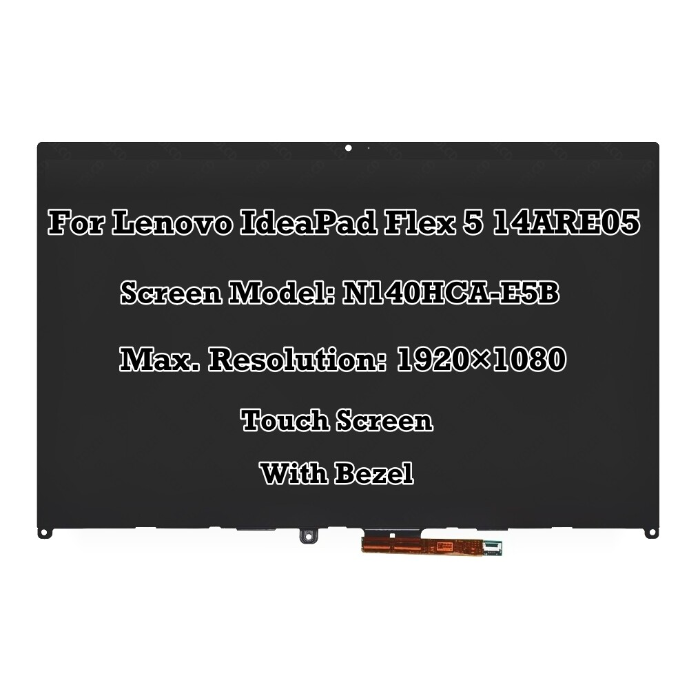 FHD LCD Touch Screen Digitizer Assembly For Lenovo IdeaPad Flex 5-14ARE05 81X2