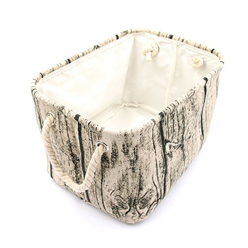 Stylish Tree Stump Design Rectangular Storage Baskets Durable Fabric ...