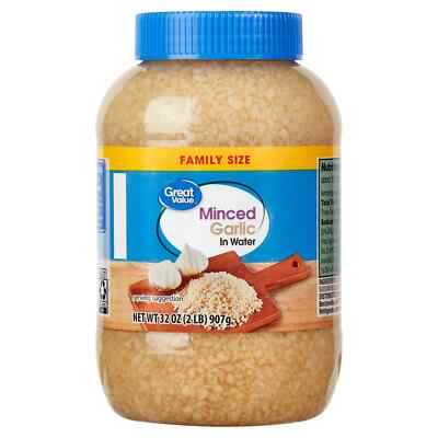 Great Value Minced Garlic in Water, 32 oz