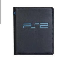 NEW RETRO VINTAGE SONY PLAYSTATION 2 PS BI-FOLD WALLET BIFOLD BLACK PS2