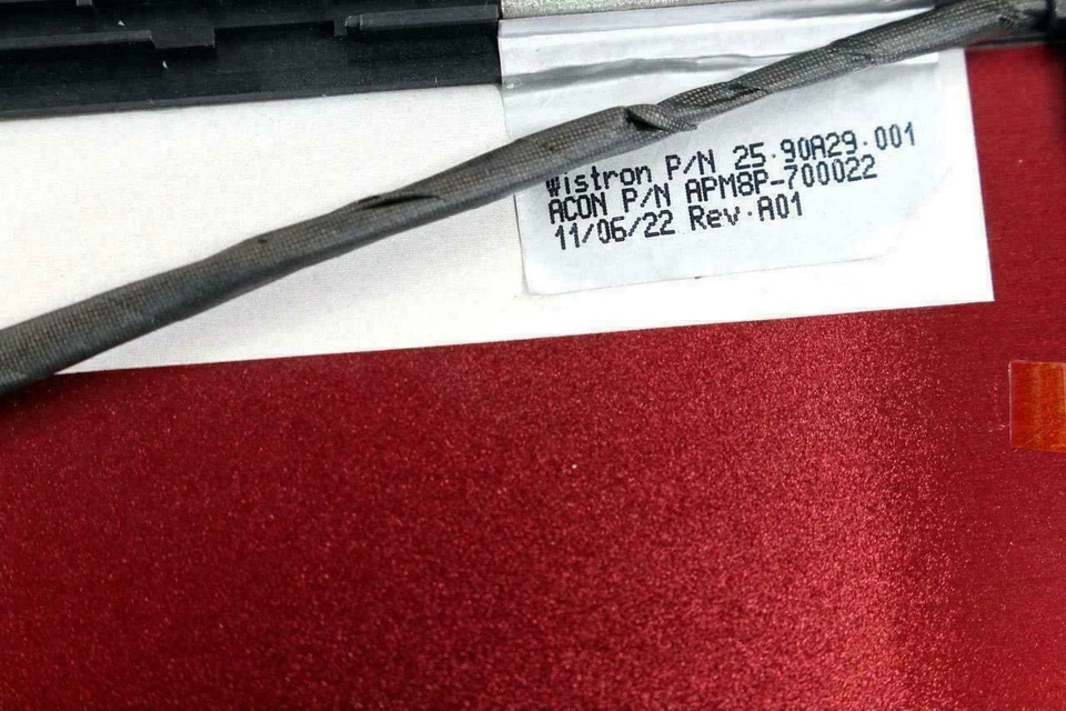 Lote x 3 OEM Dell Vostro V13 V130 13.3" Tapa LCD Tapa Trasera Roja CF6GC 0CF6GC Foto 4 de 4