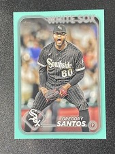 2024 Topps Gregory Santos Aqua Parallel Fanatics Only SP #276 Chicago White Sox