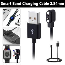 5PCS 2-Pin Universal USB Data Charging Cable Magnetic 2.84mm Smart Watch Charger