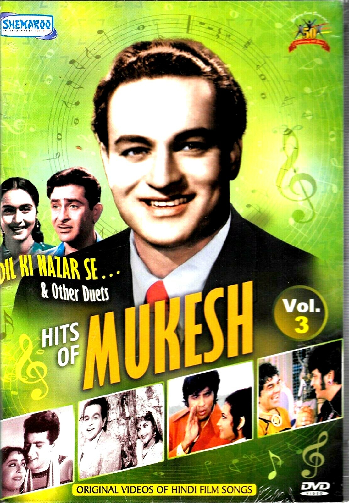 HITS OF MUKESH VOL.3 -DIL KI NAZAR SE & OTHER DUETS-30 VIDEO SONGS BOLLYWOOD DVD