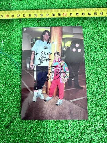 Photo Picture Photo Genoa Skuhravy Signed No Shirt Match Worn