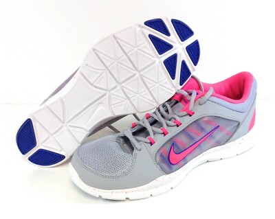 Womens Nike Flex Trainer 4 643083 006 Grey Pink 2014 Deadstock Sneakers Shoes 