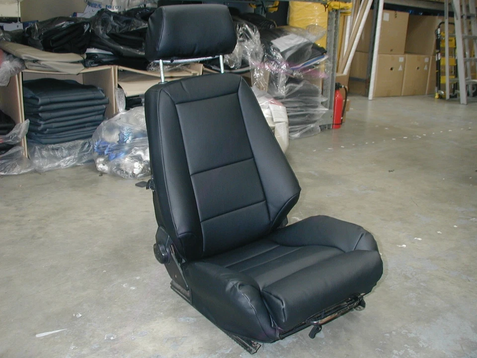 BMW E21 320i 1977-1983 RECARO VINILO PERSONALIZADO 2 FUNDAS ASIENTO DELANTERO PAR Foto 2 de 4