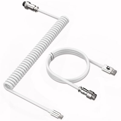 C01 Spiral Tastatur kabel Coiled USB Typ-C Kabel für Mechanische Gaming Tastatur