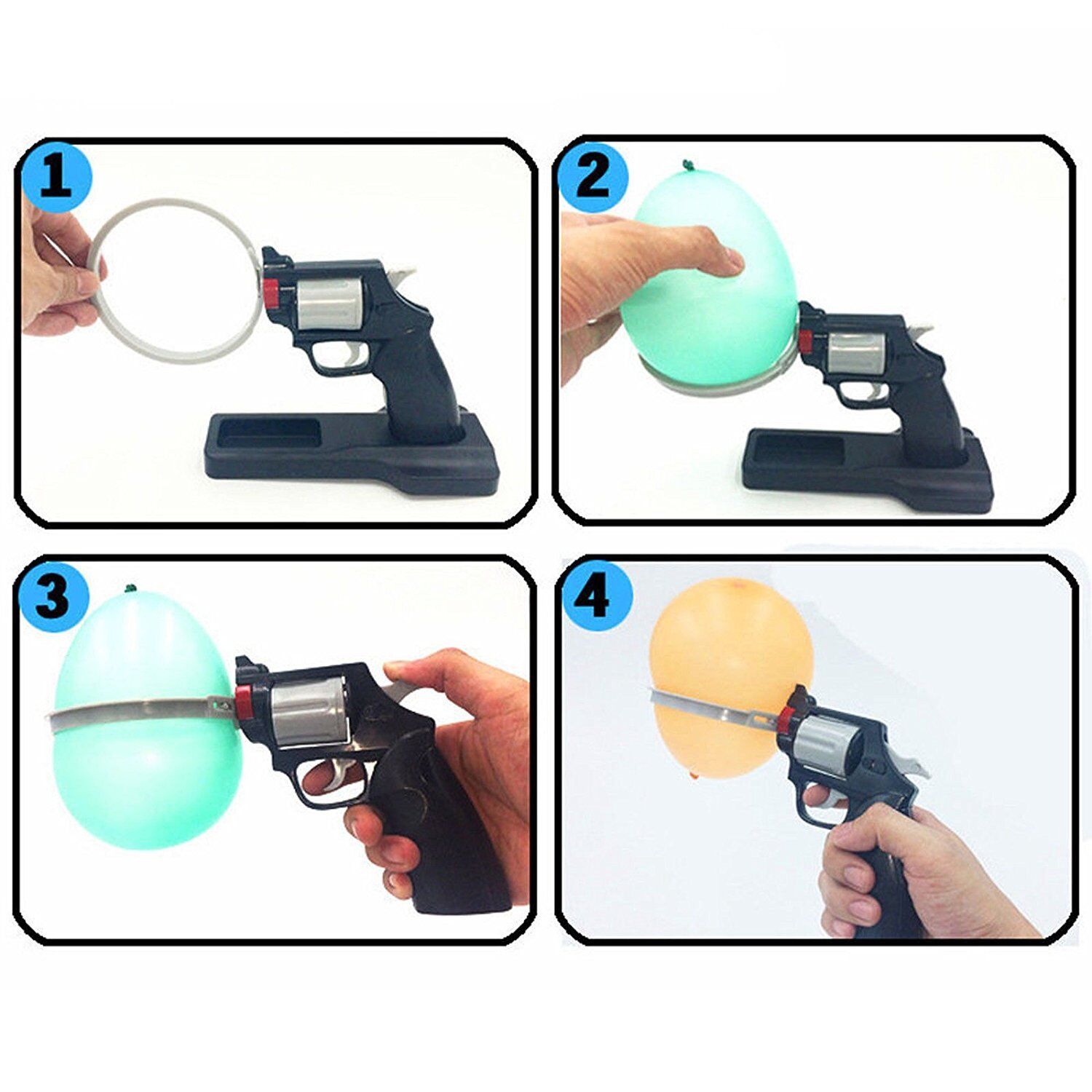 [New] Russian Roulette Model Balloon Gun Lucky Roulette Game thrilling  Board Game Family parent-child interactive Toy kids gift