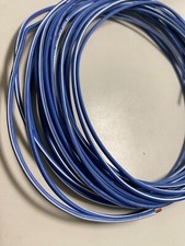 AUTOMOTIVE WIRE 18 GAUGE HIGH TEMP GXL 25 FEET BLUE/WHITE MOTORCYCLE CAR TRUCK