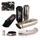 Slip on Muffler Black Exhaust Mid Tail Pipe for DUKE 390 RC390 125 250 2017-2020
