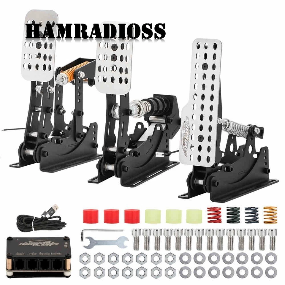 Racing Game Simulator Pedal 12bit USB Controller PC SIM Pedal for Logitech - Image 4 of 4
