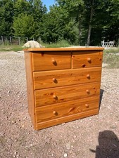 Commode vintage 80 à 5 tiroirs 