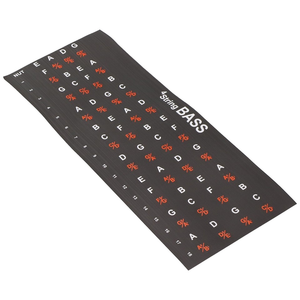 Boost Your Skills with Bass Fingerboard Scale Sticker Accurate and