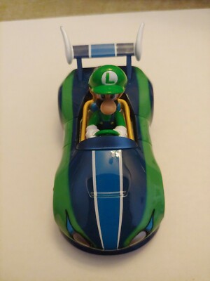  Luigi レーシングカー ミニカー 61号車 Nintendo Wild Wing LUIGI (Mariocart)- Pull Speed Race Car Kart 1