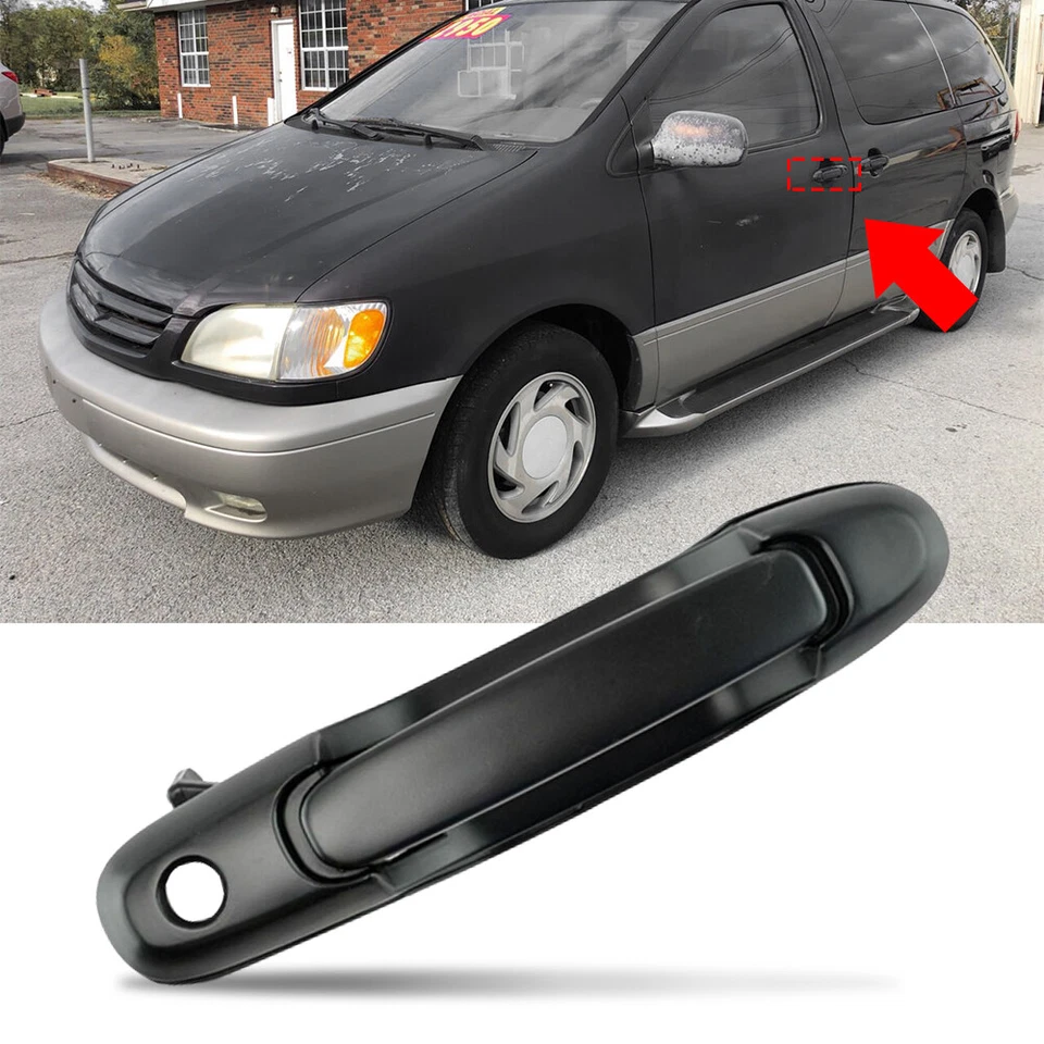 Передняя водительская боковая внешняя дверная ручка для 1998-03 Toyota Sienna 69220-08010 EAH - Изображение 3 из 4