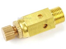 1/8” Reinforced Pneumatic Adjustable Brass Silencer Muffler Exhaust Air Valve