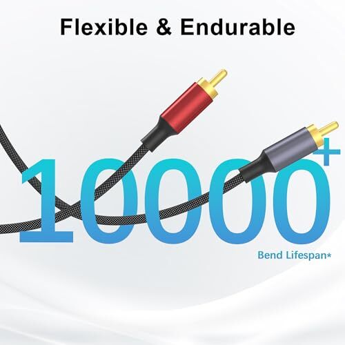 USB C 3.5mm to RCA Cable, Lightning to RCA Male to Aux Audio 6.6Feet Black - Imagen 7 de 7