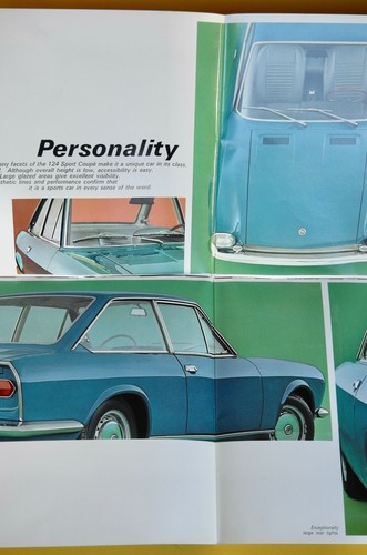 Fiat 124 Coupe UK/US market brochure - Picture 2 of 3