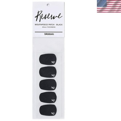 D Addario Clarinet and Saxophone Mouthpiece Patch - 5 Black Patches